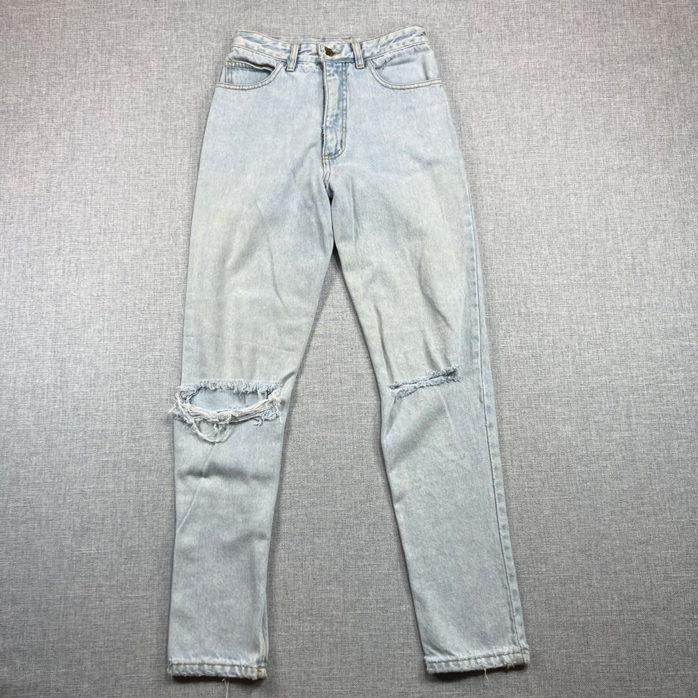 VTG 80s Marciano for Guess Jeans Women Size 28x30 High Rise Mom Distressed USA